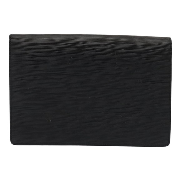 LOUIS VUITTON Epi Serie Dragonne Hand Bag Black Noir M52612 LV Auth 88322 - Picture 2 of 16